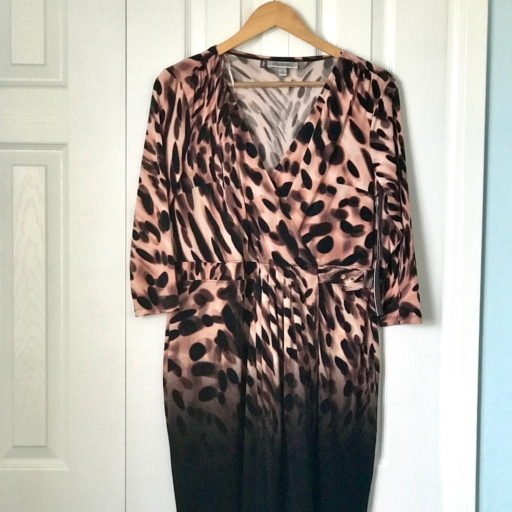 Jennifer Lopez Printed Dress